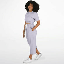Load image into Gallery viewer, Lilac Crop Top and Long Skirt Set