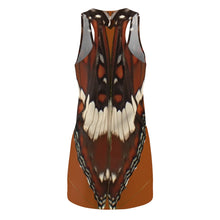 Load image into Gallery viewer, Admiral butterfly racerback dress back
