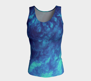 Coral Reef Fitted Tank Top - Long