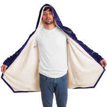 Load image into Gallery viewer, Fleece hooded cloak on man - front wide open
