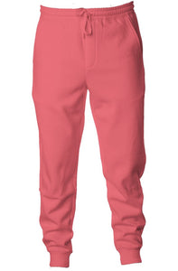 Pigment Dyed Fleece Joggers - Pink