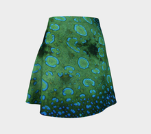 Load image into Gallery viewer, Peacock Flounder Flared Eco Skirt