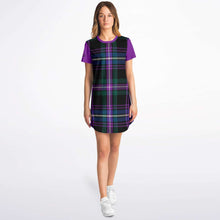 Load image into Gallery viewer, Auld Lang Syne Eco Tartan T-shirt Dress