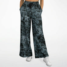 Load image into Gallery viewer, black and white flared joggers with pockets front
