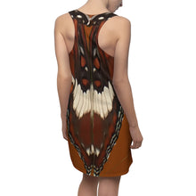 Load image into Gallery viewer, Admiral butterfly racerback dress back view