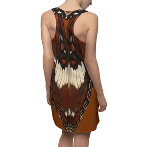 Admiral butterfly racerback dress back view