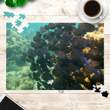 Load image into Gallery viewer, School of Blue Tang Jigsaw Puzzle