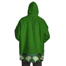 Load image into Gallery viewer, kelly green hoodie blanket with sleeves back