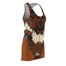 Load image into Gallery viewer, Admiral butterfly racerback dress right side