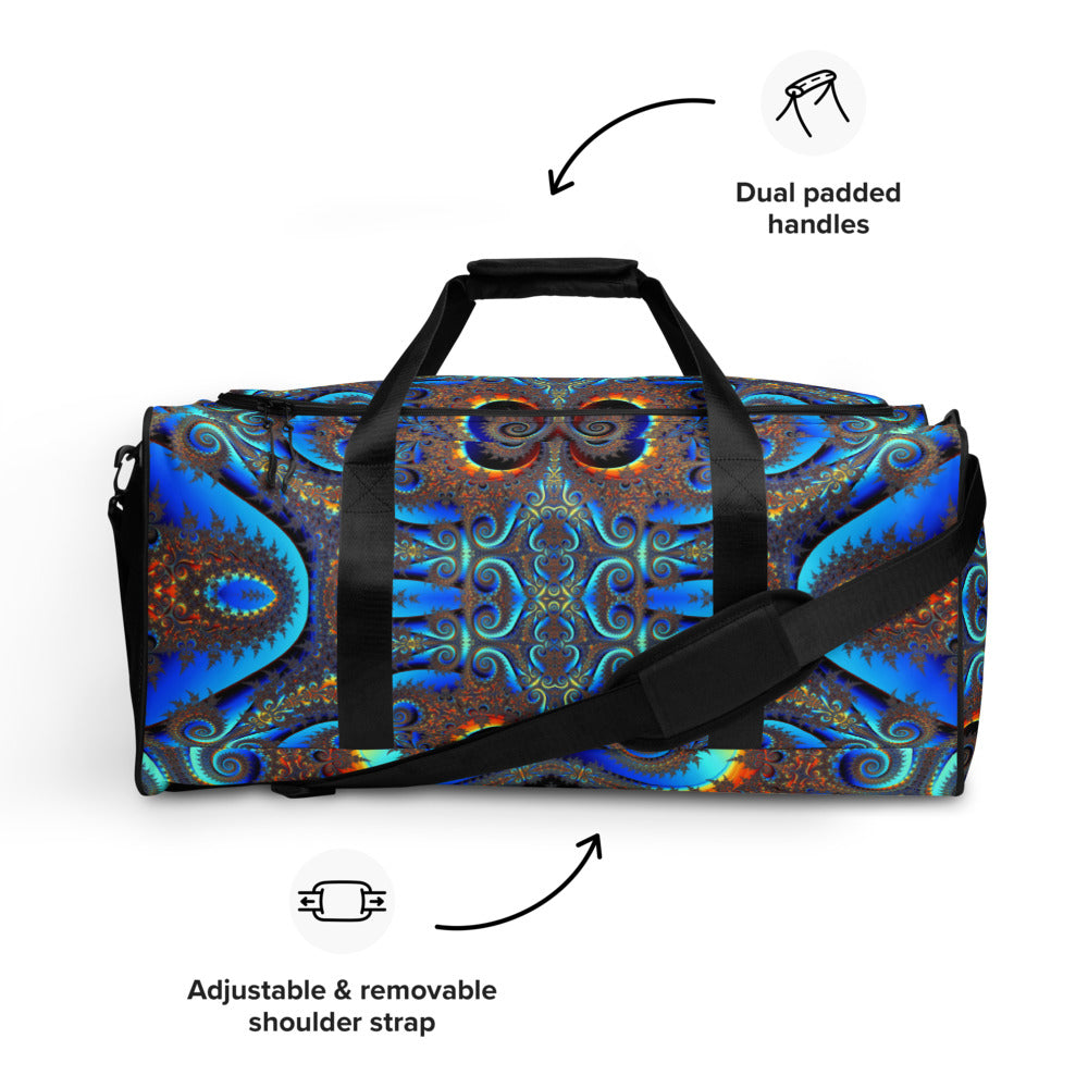 Psychedelic Blues Duffle bag