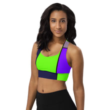 Load image into Gallery viewer, Color Block Longline Sports Bra