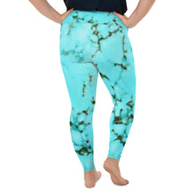 Load image into Gallery viewer, Turquoise Plus Size Leggings