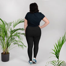 Load image into Gallery viewer, Cave Black Plus Size Leggings
