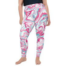 Load image into Gallery viewer, Marbled Plus Size Leggings