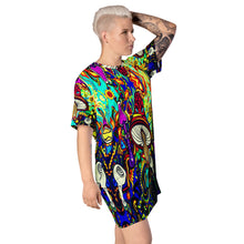 Load image into Gallery viewer, Psychedelic Shrooms T-shirt Dress
