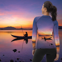 Load image into Gallery viewer, Sunset Women&#39;s Rash Guard