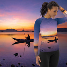 Load image into Gallery viewer, Sunset Women&#39;s Rash Guard
