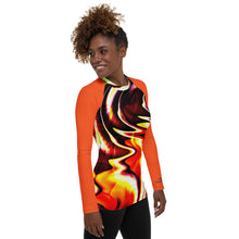 Load image into Gallery viewer, Lake of Fire Women&#39;s Rash Guard