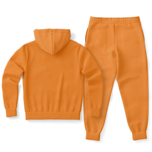 Orange Unisex Hoodie & Jogger Set