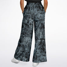 Load image into Gallery viewer, black and white flared joggers with pockets back