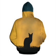 Load image into Gallery viewer, Harvest Moon Cat Zip Hoodie