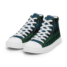 Load image into Gallery viewer, Black Watch Men’s High Top Canvas Shoes
