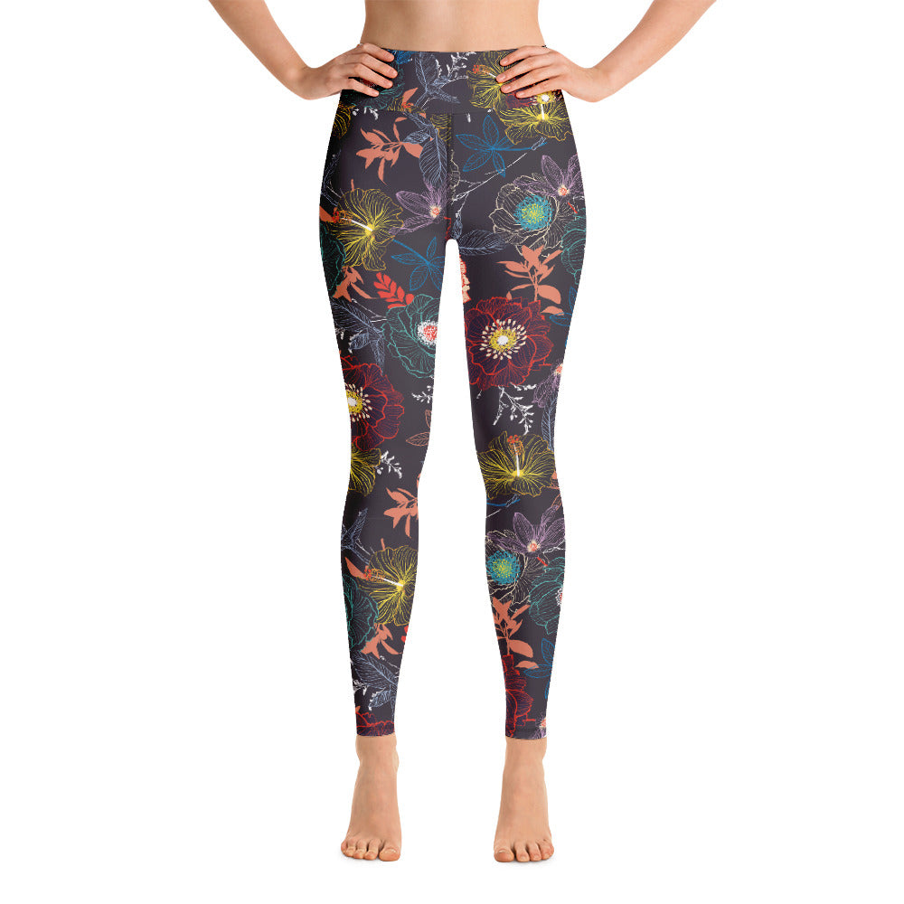 Flower Garden Yoga Pants
