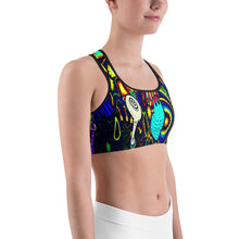 Load image into Gallery viewer, Psychedelic Shrooms Sports bra