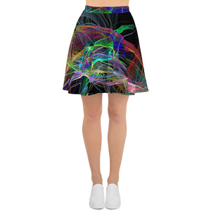 Psychedelic Pathways Skater Skirt