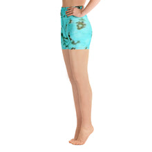 Load image into Gallery viewer, Turquoise Yoga Shorts