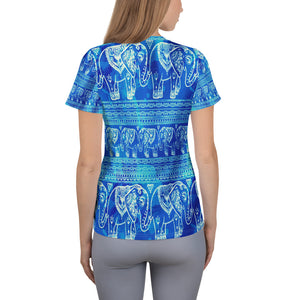 Blue Elephants Women's Athletic T-shirt