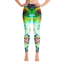 Load image into Gallery viewer, abstract paint yoga pants front