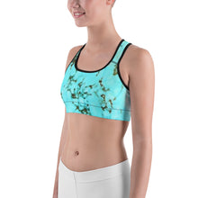 Load image into Gallery viewer, Turquoise Sports Bra