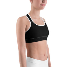 Load image into Gallery viewer, Black Cave Sports Bra