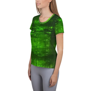 Green Tourmaline Women's Athletic T-shirt