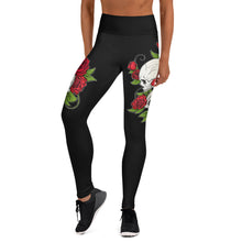 Load image into Gallery viewer, Rose Skull Couple Yoga Pants