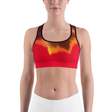 Load image into Gallery viewer, Red Tulips Sports Bra