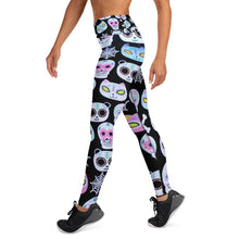 Load image into Gallery viewer, Day of the Dead Yoga Pants