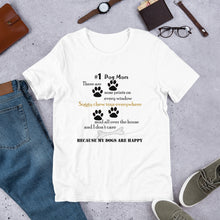 Load image into Gallery viewer, #1 dog mom t-shirt white