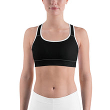 Load image into Gallery viewer, Black Cave Sports Bra