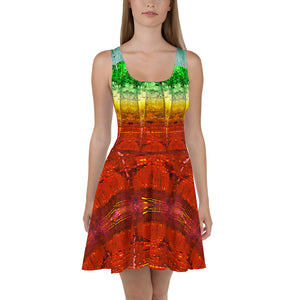 Rainbow Tourmaline Skater Dress