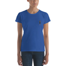 Load image into Gallery viewer, Women&#39;s Short Sleeve Embroidered T-shirt - Hang in There