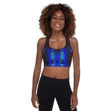 Load image into Gallery viewer, Between The Blues Padded Sports Bra