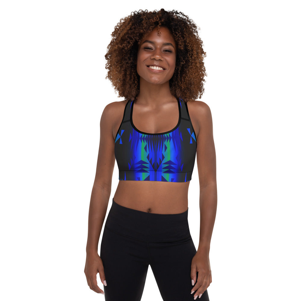 Between The Blues Padded Sports Bra