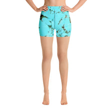 Load image into Gallery viewer, Turquoise Yoga Shorts