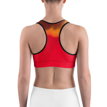 Load image into Gallery viewer, Red Tulips Sports Bra
