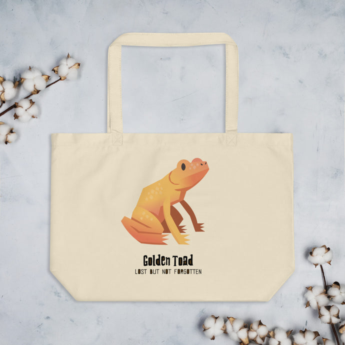 Golden Toad Large Eco Tote Bag