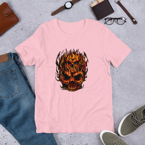 Skulls on Fire Unisex Eco T-Shirt
