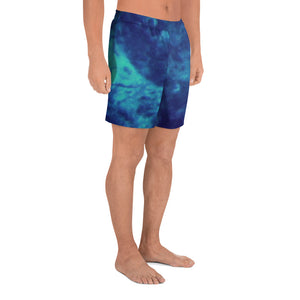 Men's Athletic Long Shorts - Ray Blue