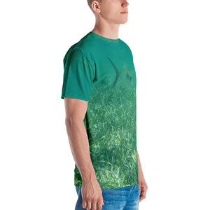 Men's T-Shirt, Crew Neck - Ocean Green